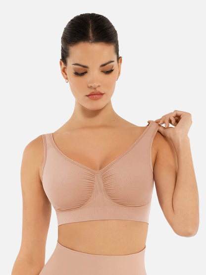 Willluxe No Underwire Wide Straps Everyday Bra