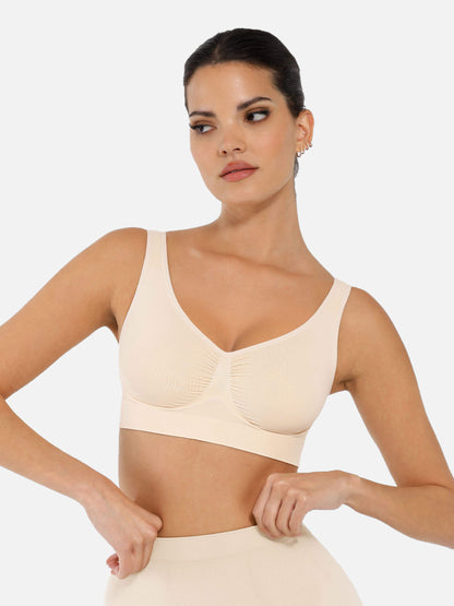 Willluxe No Underwire Wide Straps Everyday Bra