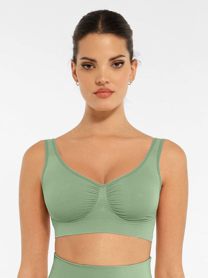 Willluxe No Underwire Wide Straps Everyday Bra