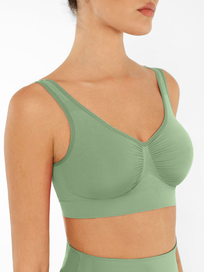 Willluxe No Underwire Wide Straps Everyday Bra
