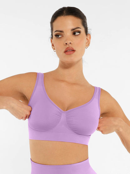 Willluxe No Underwire Wide Straps Everyday Bra