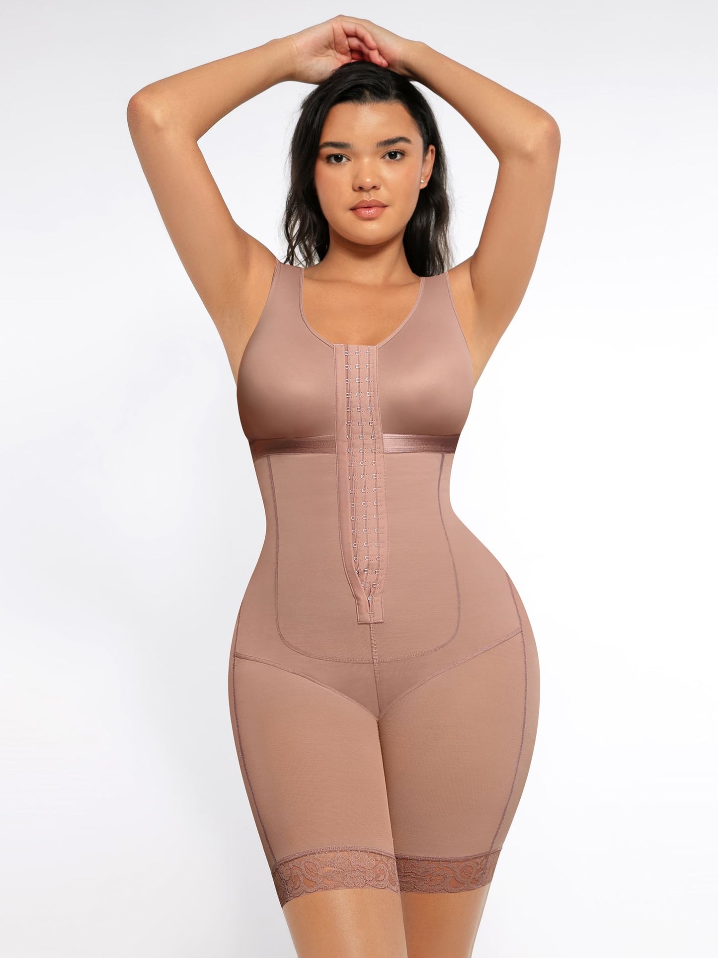 Willluxe Post-Surgery Full Body Shaper with Tummy Control Open Bust and Butt Lift