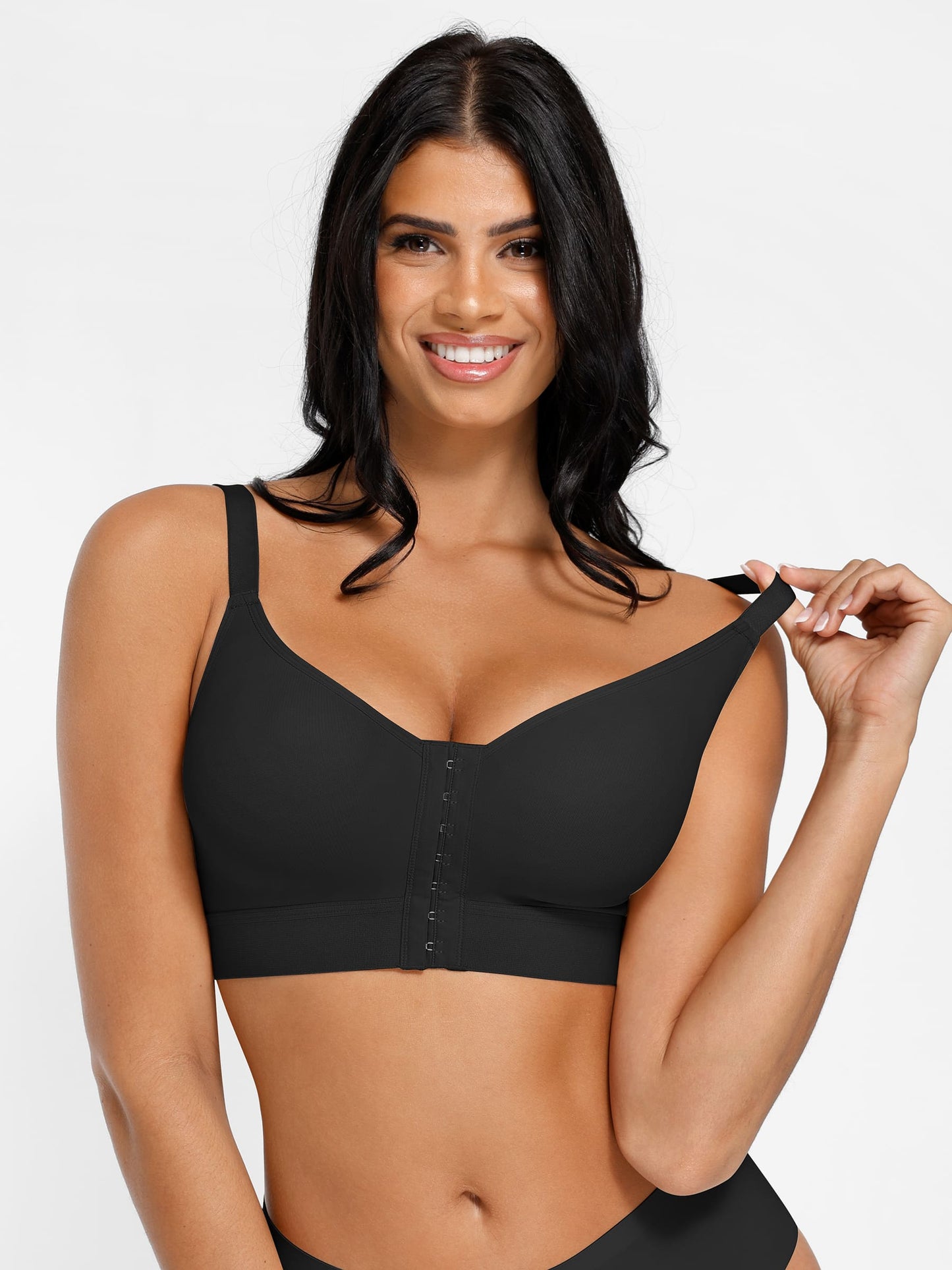 Willluxe Post Surgery Full Coverage Compression Surgical Front Closure Mastectomy Bra