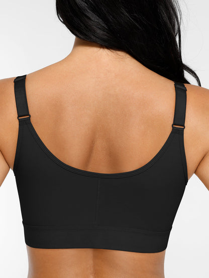 Willluxe Post Surgery Full Coverage Compression Surgical Front Closure Mastectomy Bra