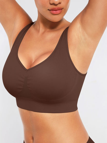 Willluxe Seamless Comfort Bra with Smoothing Support and Adjustable Straps