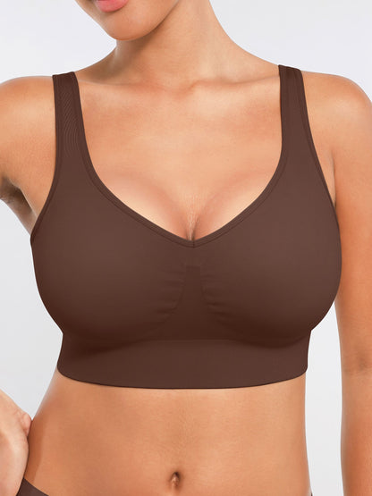 Willluxe Seamless Comfort Bra with Smoothing Support and Adjustable Straps