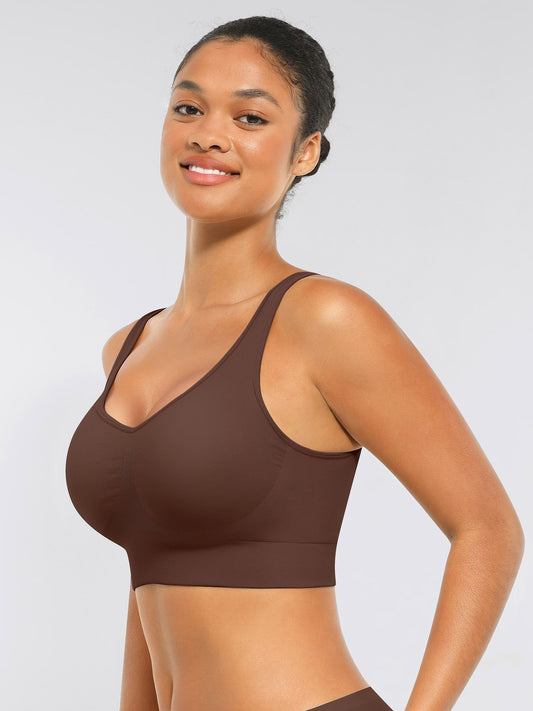 Willluxe Seamless Bra with Smoothing Support and Adjustable Straps [BOGO]
