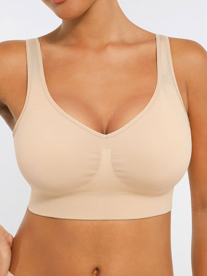 Willluxe Seamless Comfort Bra with Smoothing Support and Adjustable Straps