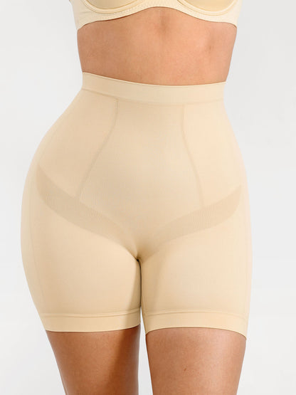 Willluxe Seamless Comfort Mid Waist Tummy Control Panties Shaping Shorts