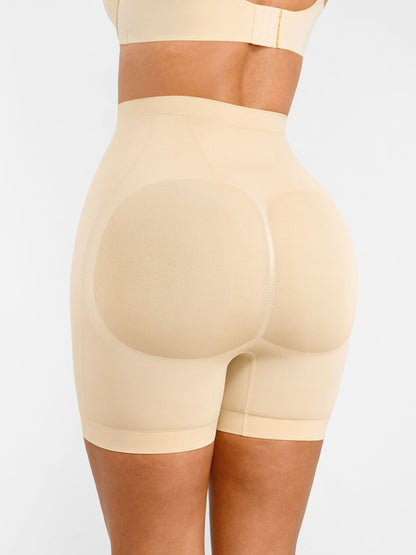 Willluxe Seamless Comfort Mid Waist Tummy Control Panties Shaping Shorts