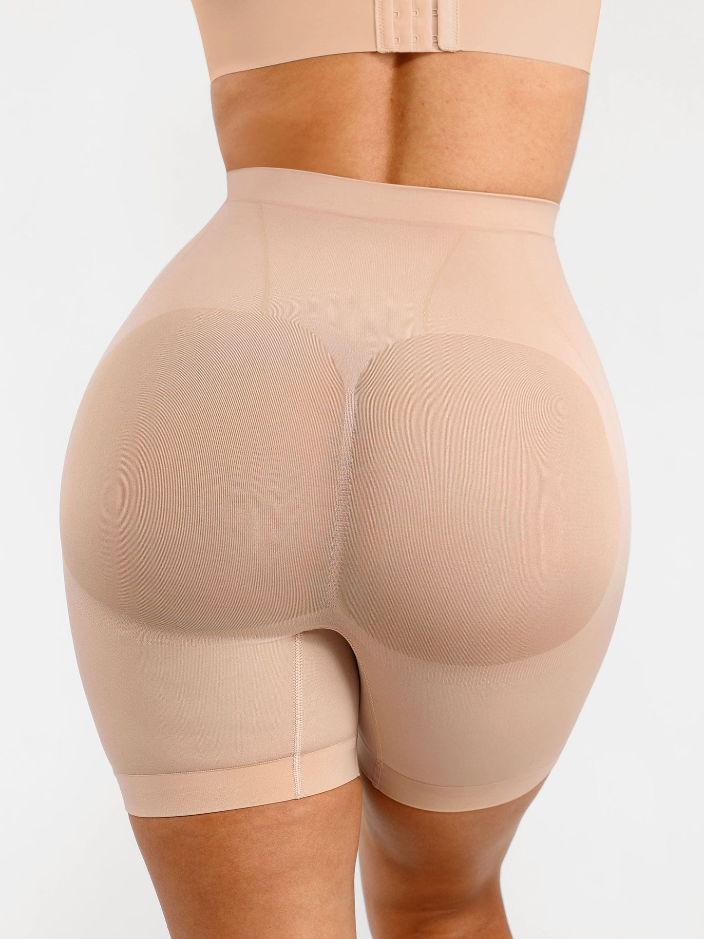 Willluxe Seamless Comfort Mid Waist Tummy Control Panties Shaping Shorts