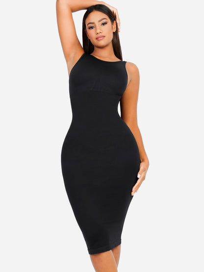 Willluxe Seamless Eco-Friendly Large U-Back Shaper Dress with Built-In Bra