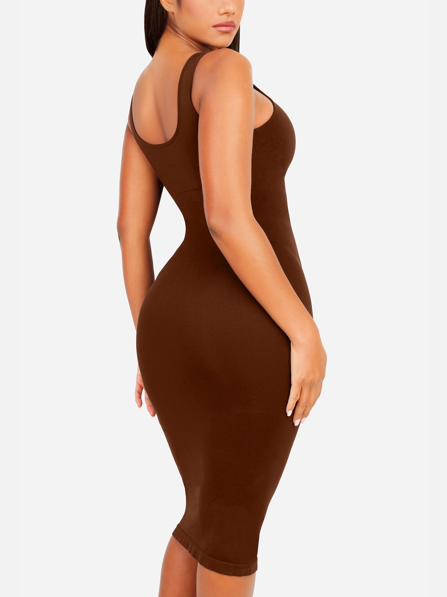 Willluxe Seamless Eco-Friendly Large U-Back Shaper Dress with Built-In Bra