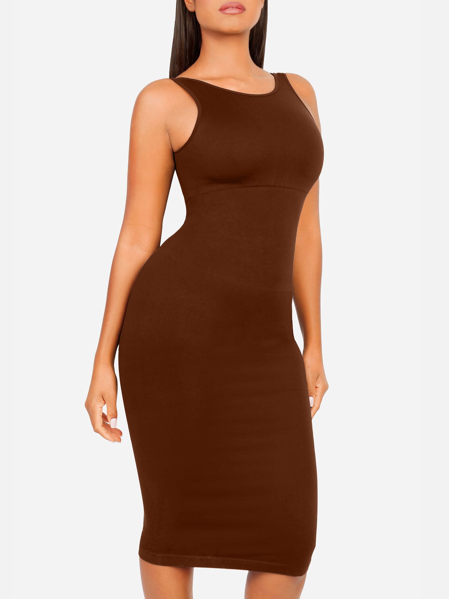Willluxe Seamless Eco-Friendly Large U-Back Shaper Dress with Built-In Bra
