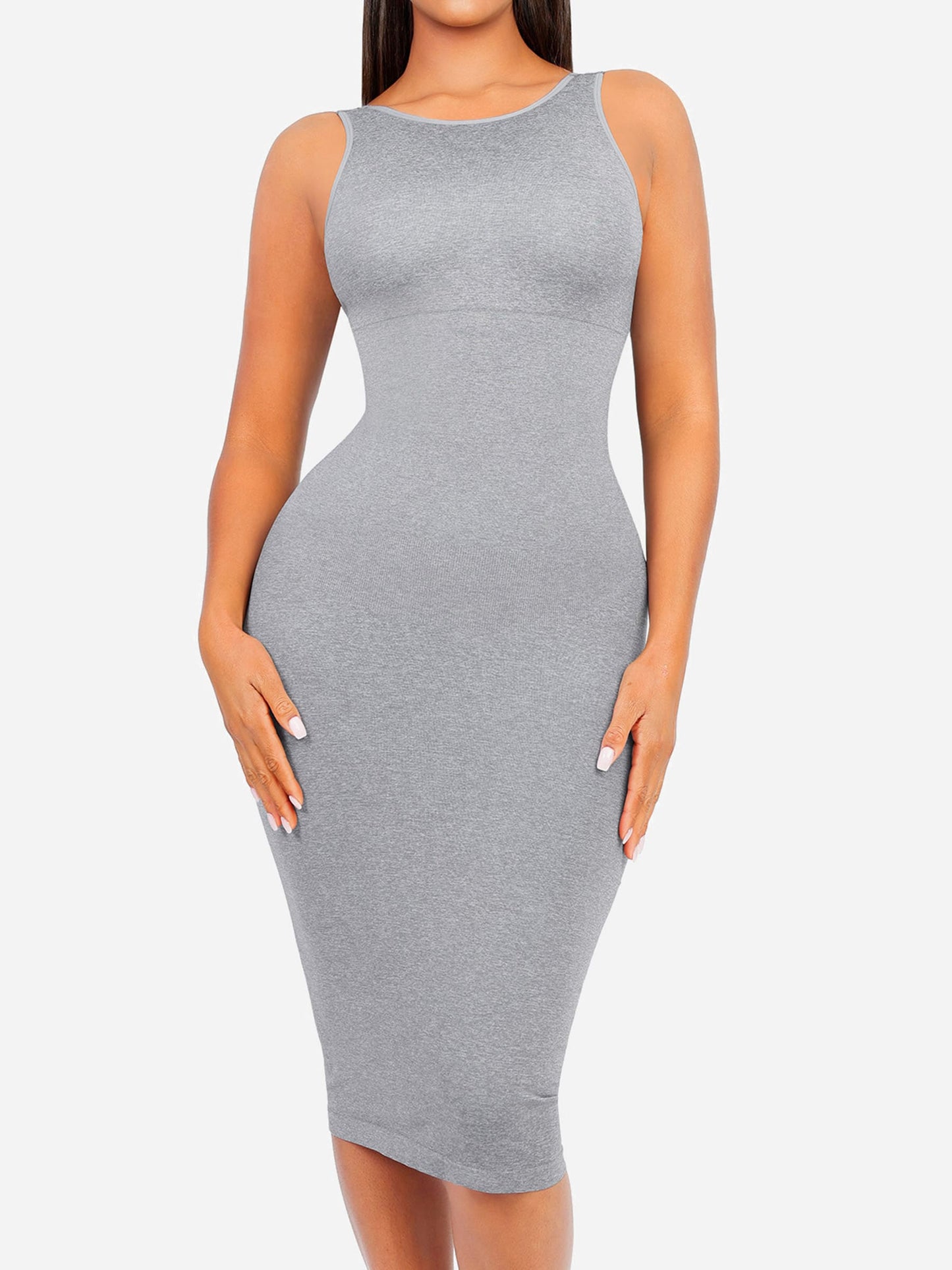 Willluxe Seamless Eco-Friendly Large U-Back Shaper Dress with Built-In Bra