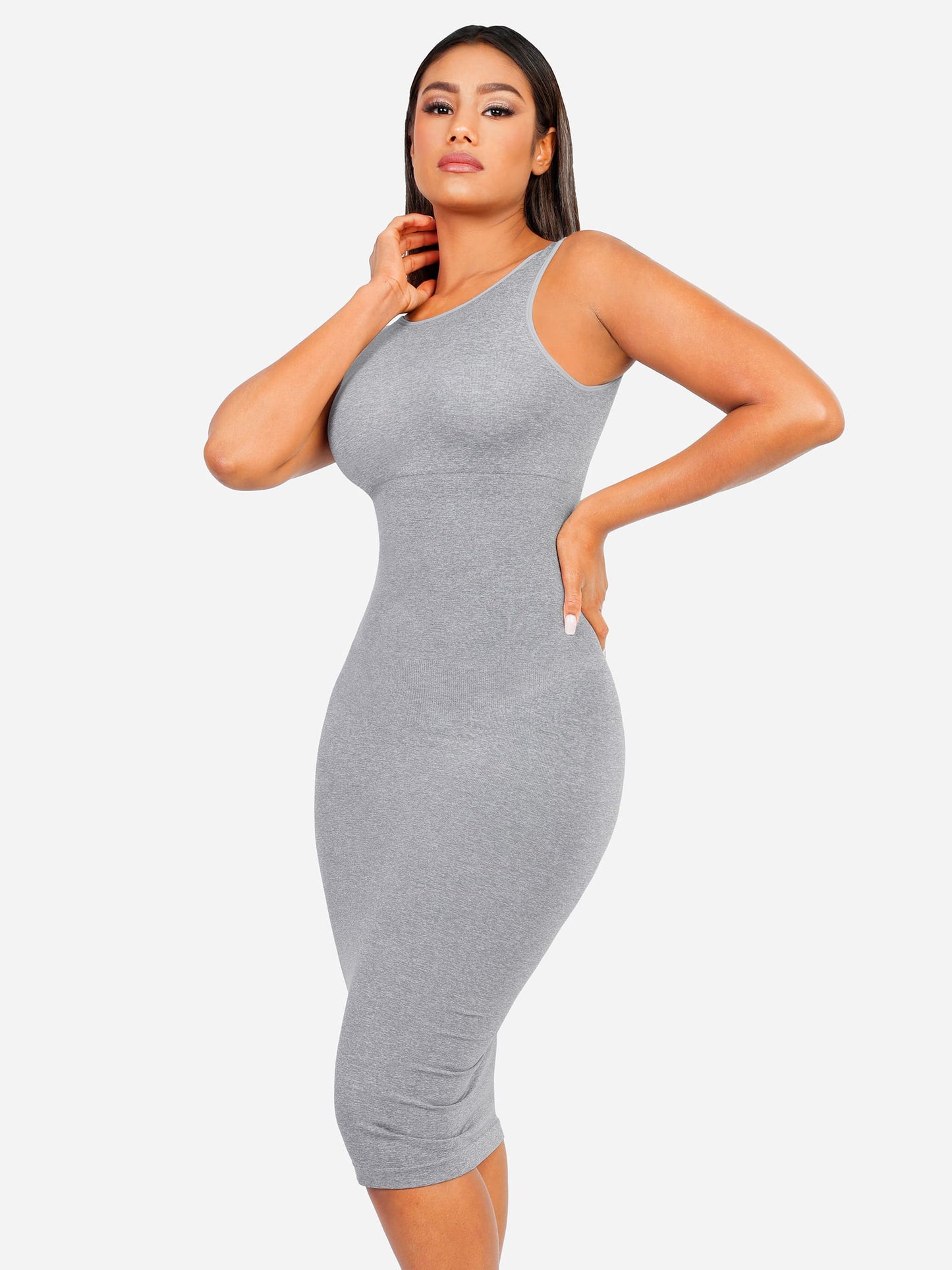 Willluxe Seamless Eco-Friendly Large U-Back Shaper Dress with Built-In Bra