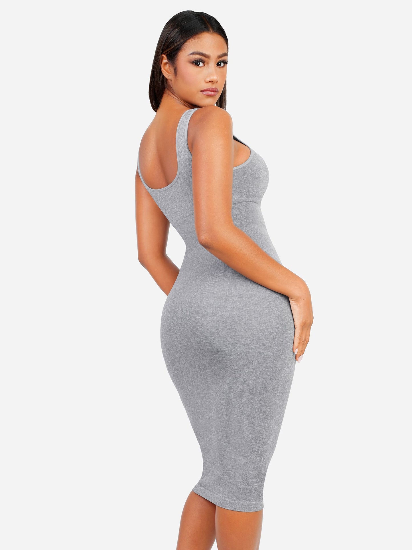 Willluxe Seamless Eco-Friendly Large U-Back Shaper Dress with Built-In Bra