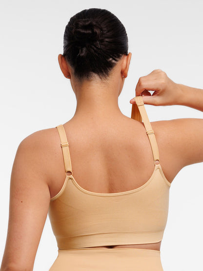 Willluxe Seamless Front-Opening Zipper Bra