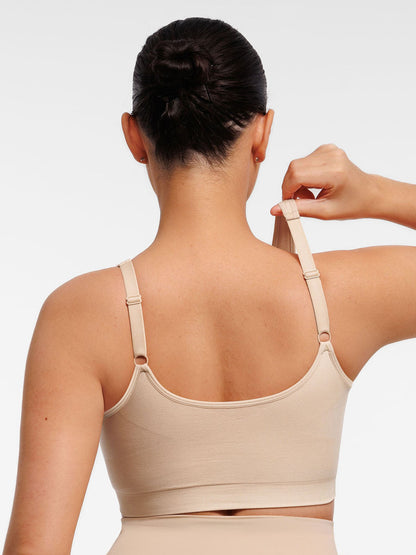 Willluxe Seamless Front-Opening Zipper Bra