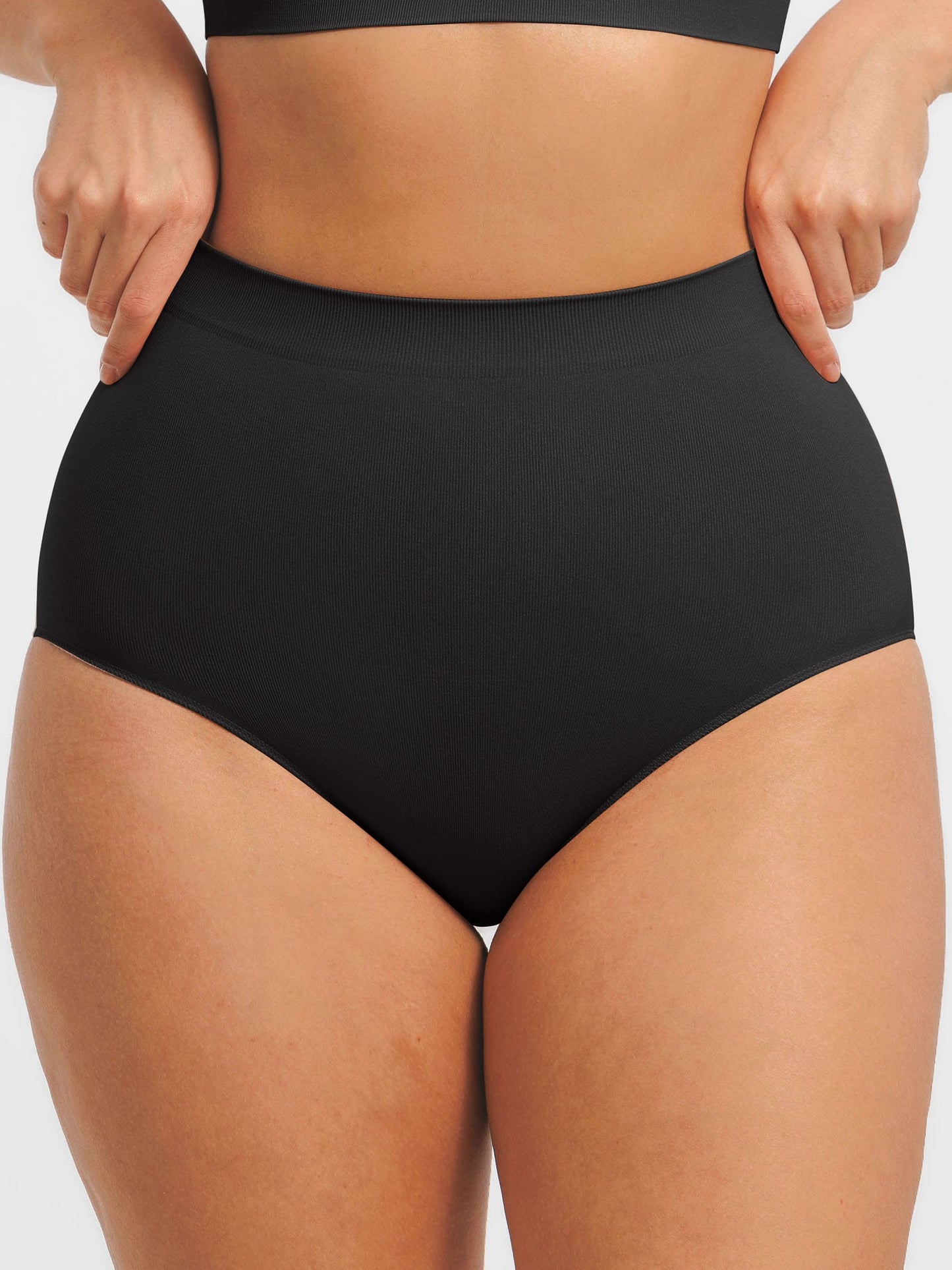 Willluxe Seamless High-Waist Tummy Control Antibacterial Peach Hip Brief [BOGO]