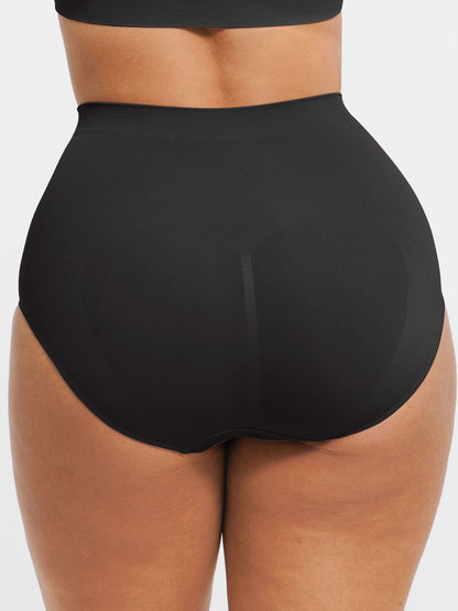 Willluxe Seamless High-Waist Tummy Control Antibacterial Peach Hip Brief [BOGO]