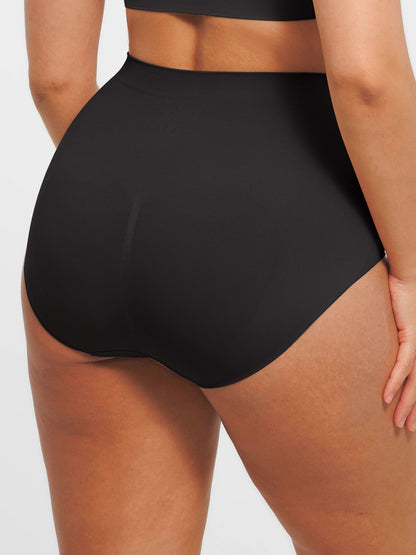 Willluxe Seamless High-Waist Tummy Control Antibacterial Peach Hip Brief [BOGO]