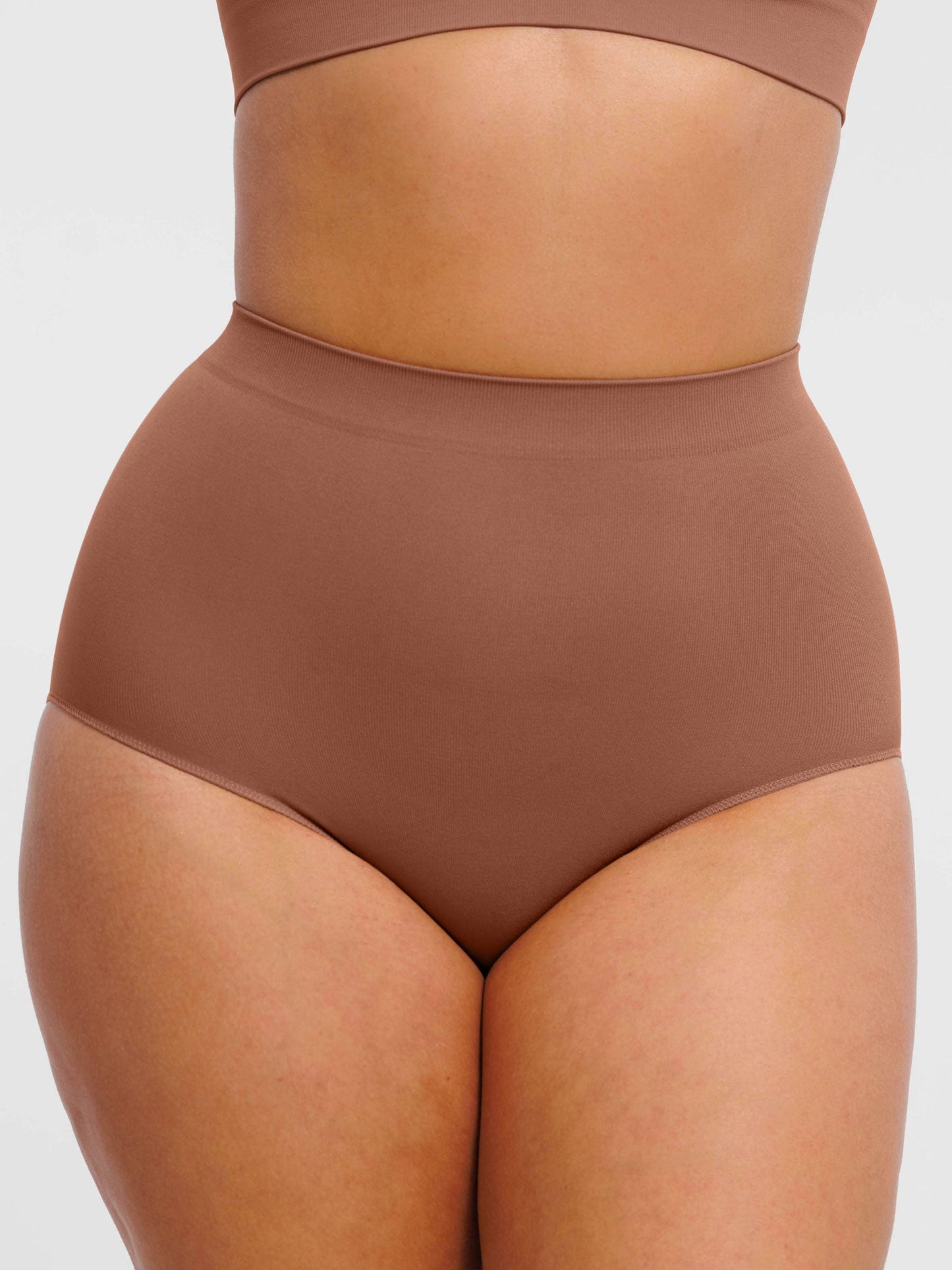 Willluxe Seamless High-Waist Tummy Control Antibacterial Peach Hip Brief [BOGO]