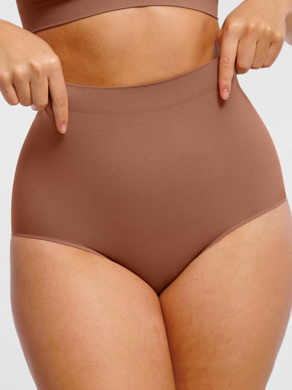 Willluxe Seamless High-Waist Tummy Control Antibacterial Peach Hip Brief [BOGO]