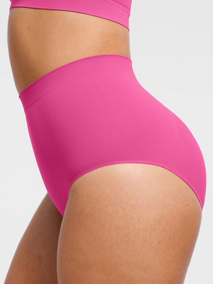 Willluxe Seamless High-Waist Tummy Control Antibacterial Peach Hip Brief [BOGO]