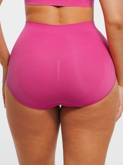 Willluxe Seamless High-Waist Tummy Control Antibacterial Peach Hip Brief [BOGO]