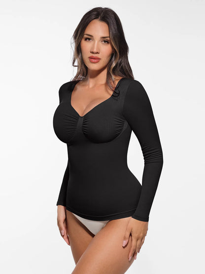 Willluxe Seamless Long-Sleeve Everyday Shaper Top