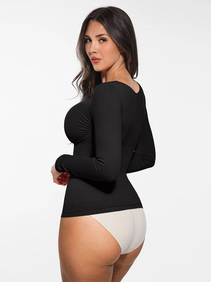 Willluxe Seamless Long-Sleeve Everyday Shaper Top