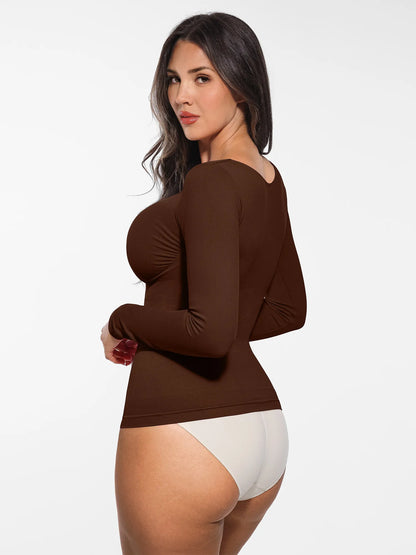Willluxe Seamless Long-Sleeve Everyday Shaper Top