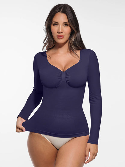 Willluxe Seamless Long-Sleeve Everyday Shaper Top