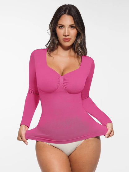 Willluxe Seamless Long-Sleeve Everyday Shaper Top