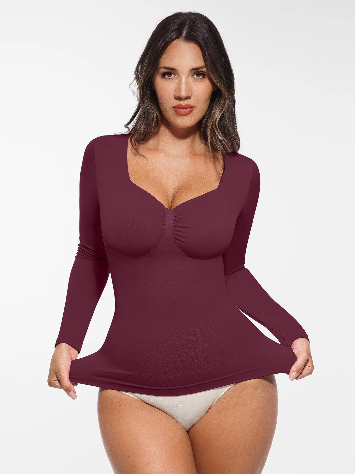 Willluxe Seamless Long-Sleeve Everyday Shaper Top