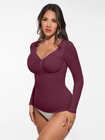 Willluxe Seamless Long-Sleeve Everyday Shaper Top