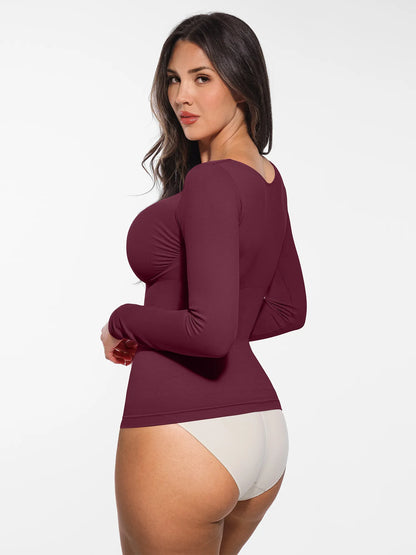 Willluxe Seamless Long-Sleeve Everyday Shaper Top