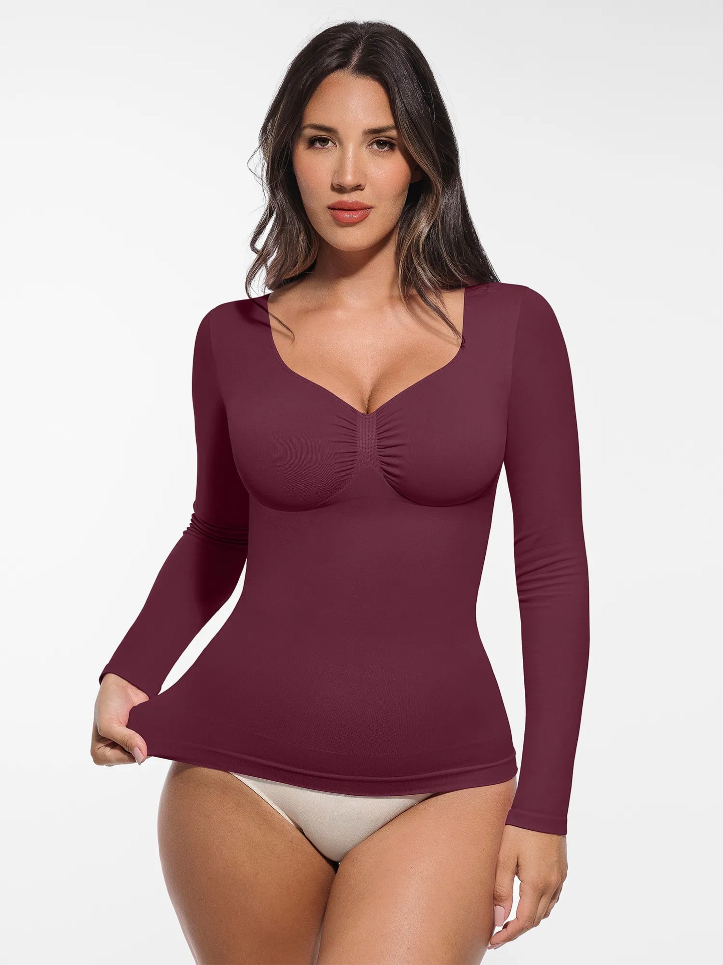 Willluxe Seamless Long-Sleeve Everyday Shaper Top