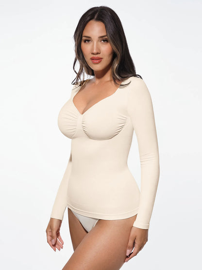 Willluxe Seamless Long-Sleeve Everyday Shaper Top