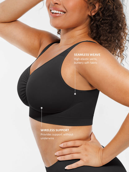 Willluxe Wire-Free Wide Straps Comfort Bra [BOGO]