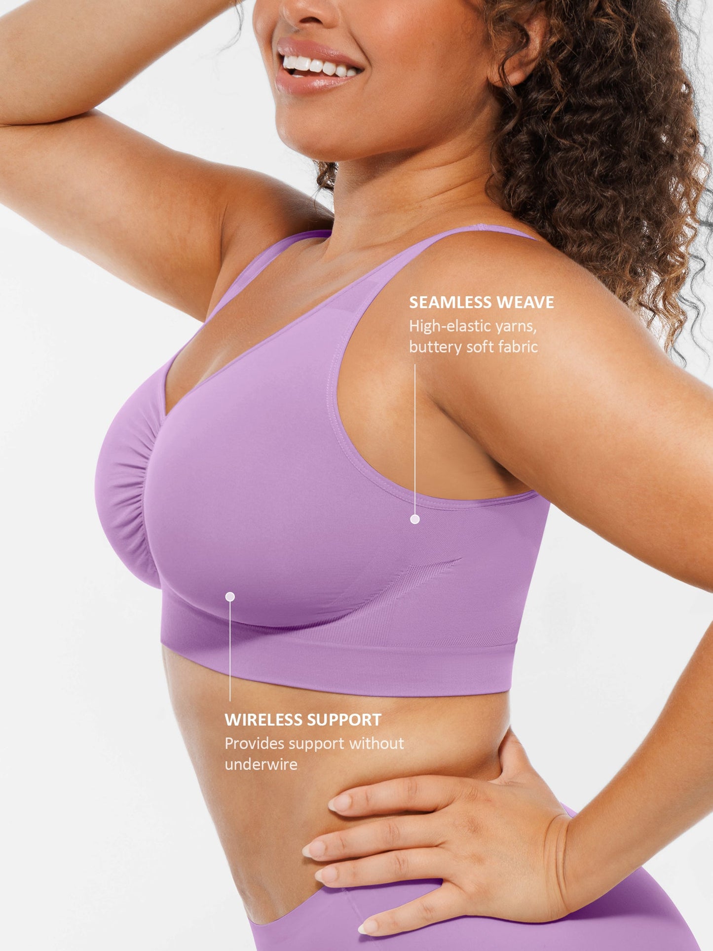 Willluxe Wire-Free Wide Straps Comfort Bra [BOGO]