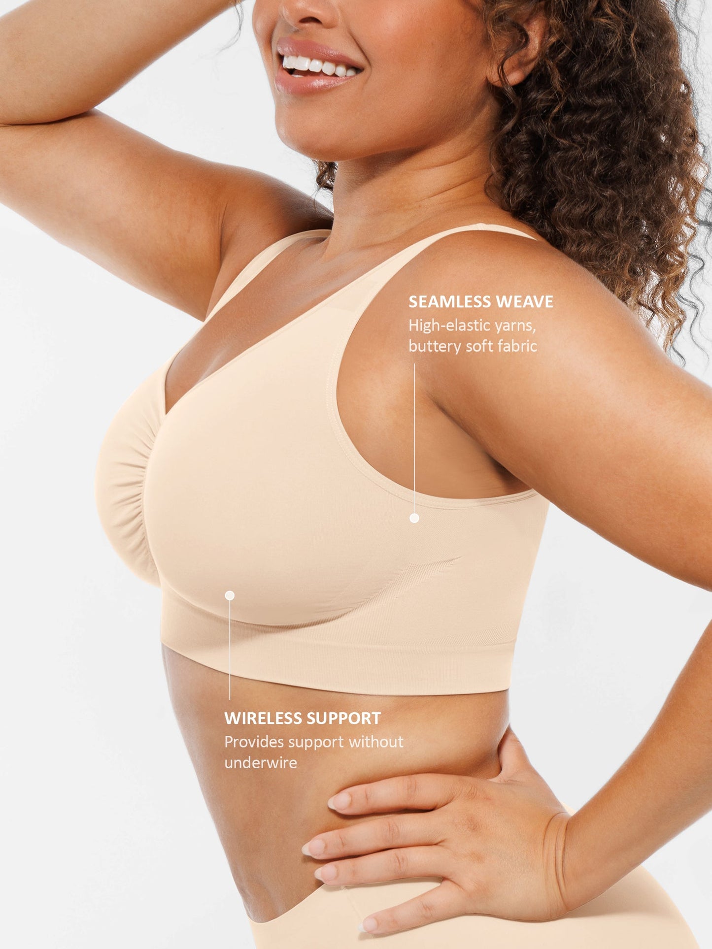 Willluxe Wire-Free Wide Straps Comfort Bra [BOGO]