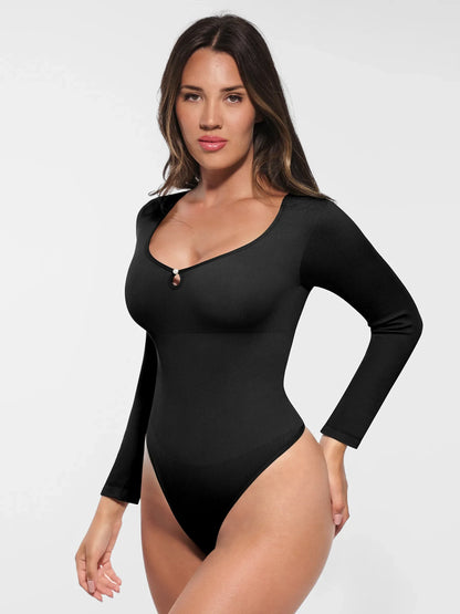 Willluxe Seamless Ribbed Bodysuit