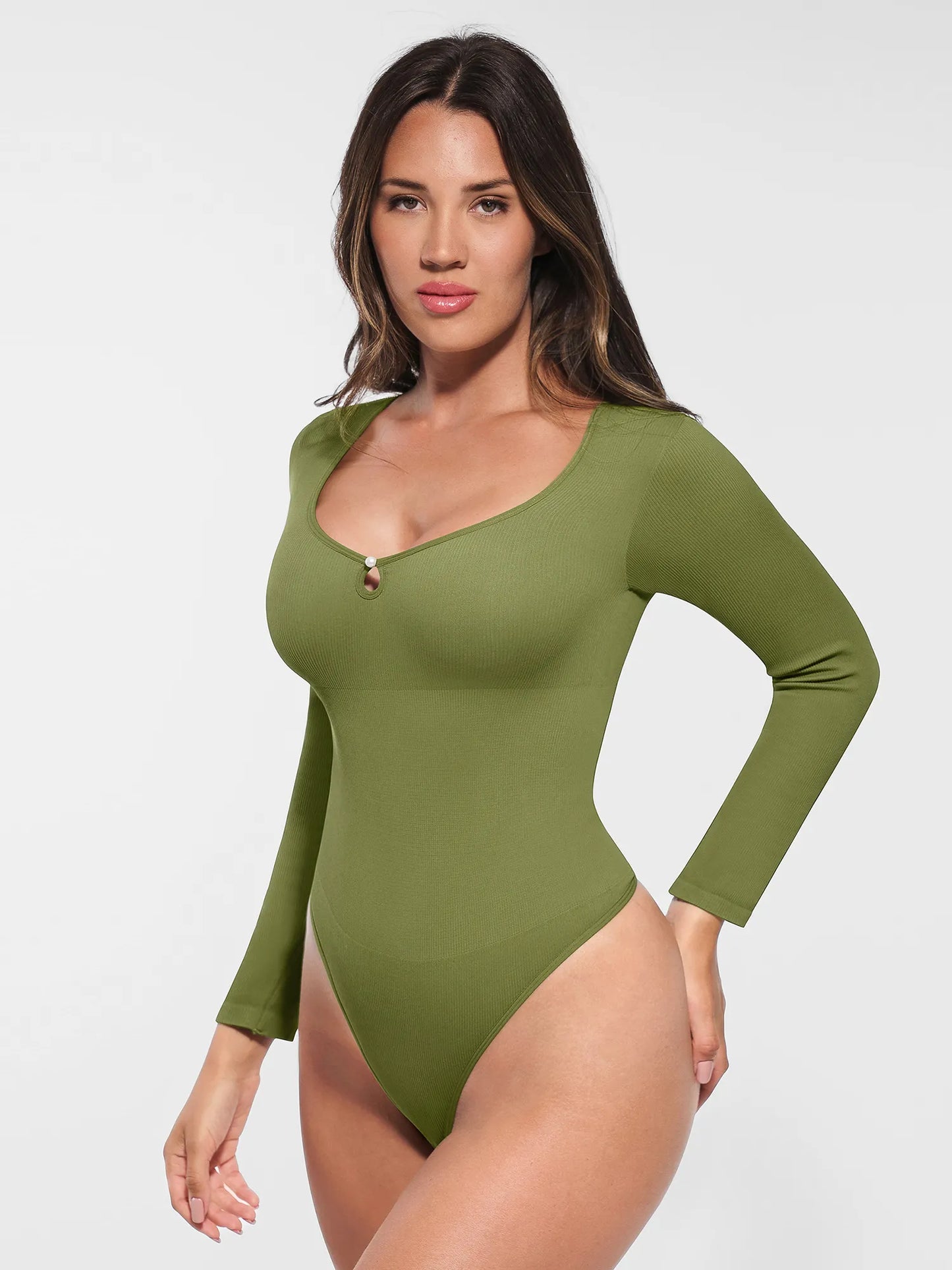 Willluxe Seamless Ribbed Bodysuit