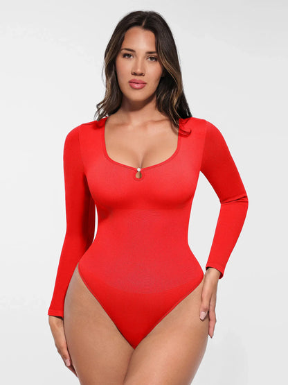 Willluxe Seamless Ribbed Bodysuit