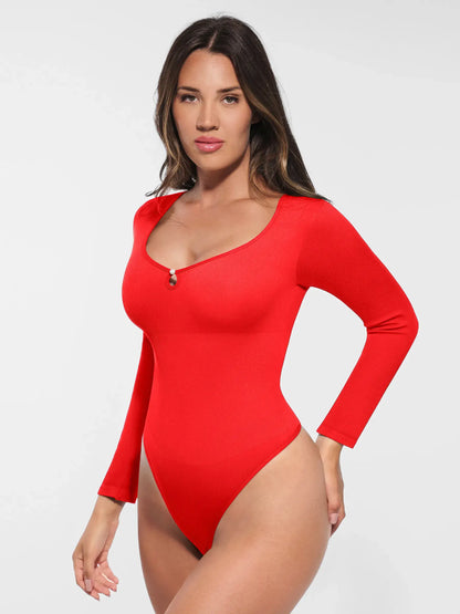 Willluxe Seamless Ribbed Bodysuit