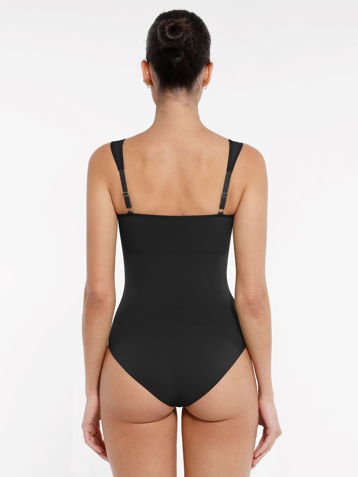 Willluxe Seamless Sculpting Diamond Neck Thong Bodysuit