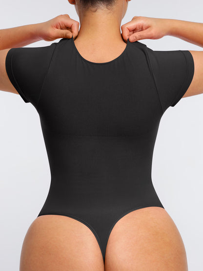 Willluxe Tummy Control Seamless Short-Sleeve Bodysuit