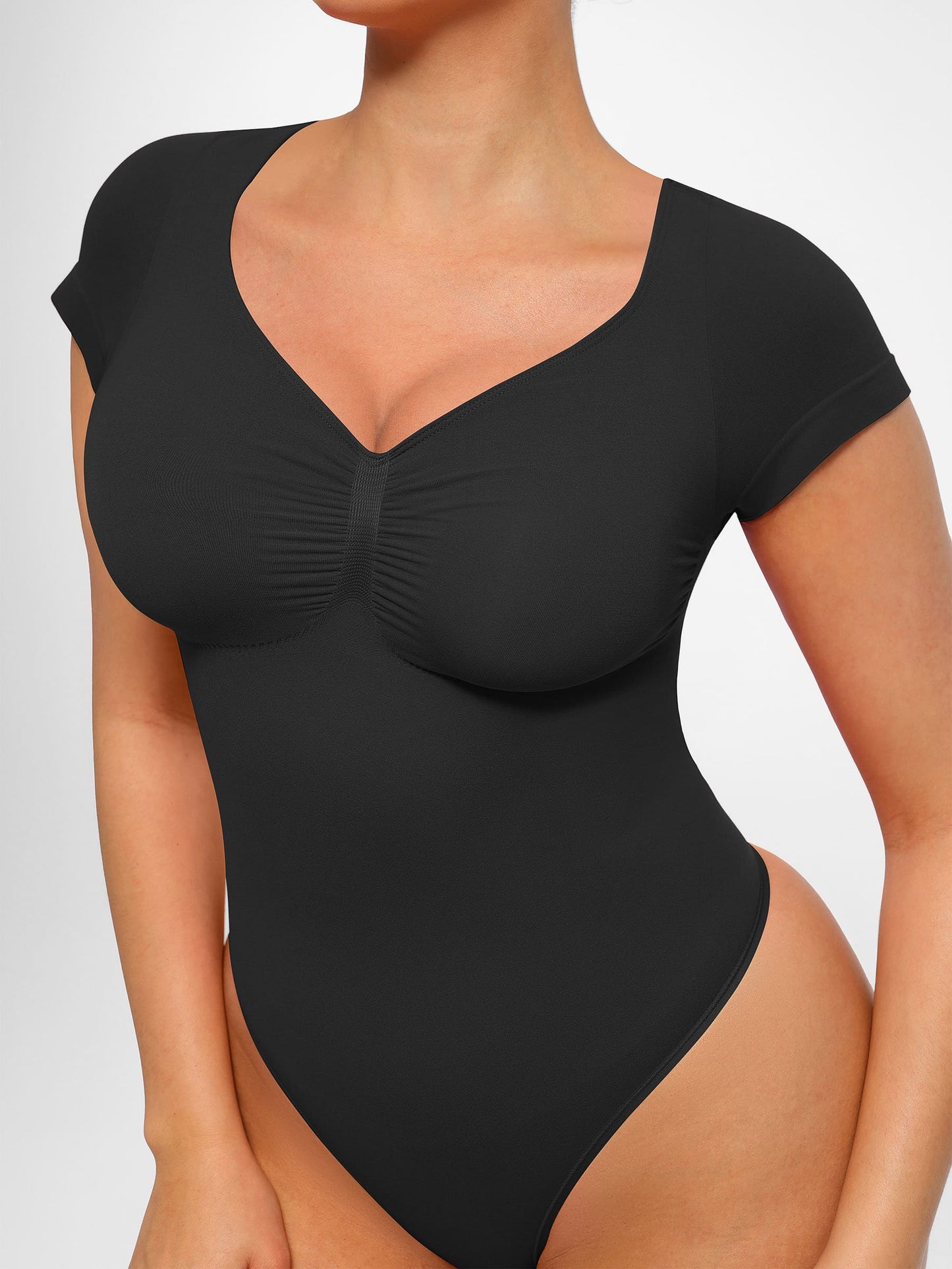 Willluxe Tummy Control Seamless Short-Sleeve Bodysuit